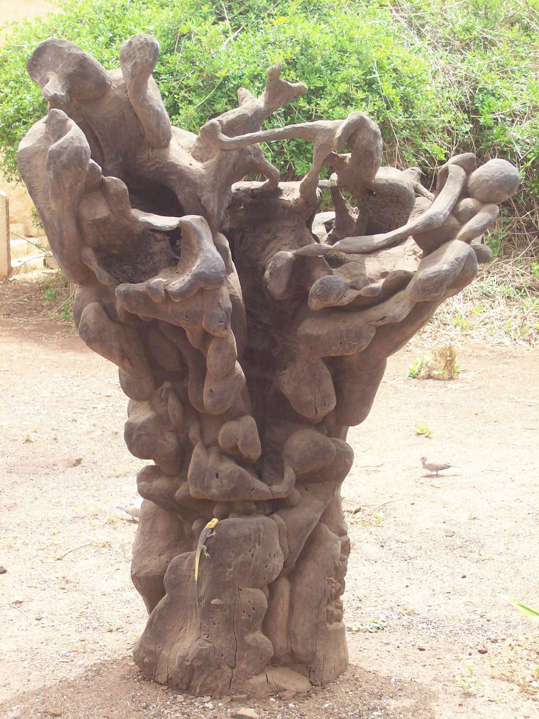 Tronc sculpé, Île de Gorée